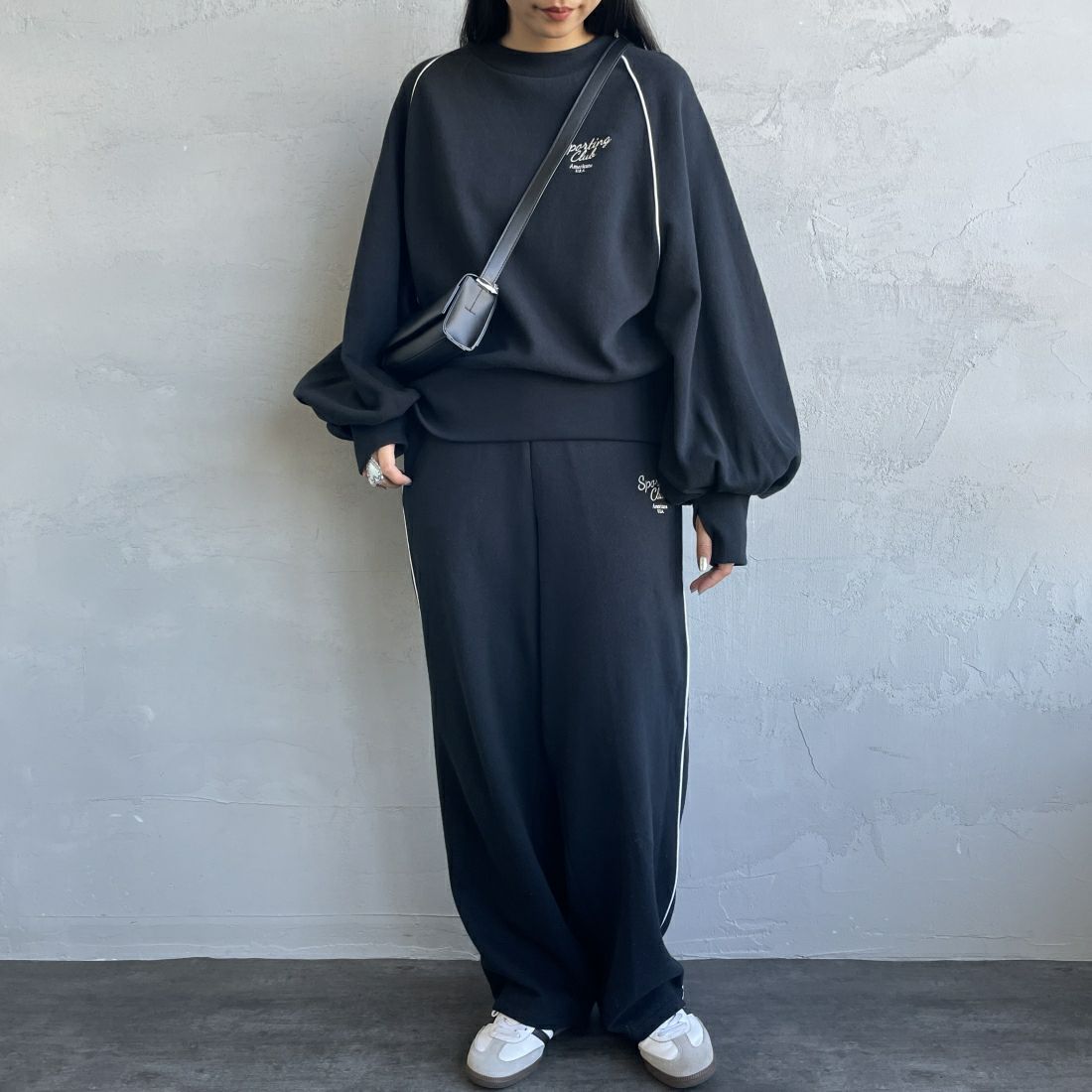 ﾌﾞﾗｯｸ&&モデル身長：156cm 着用サイズ：ONE SIZE&&