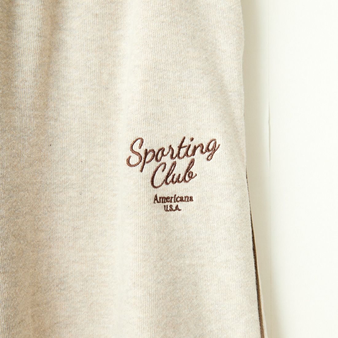 Americana × JEANS FACTORY [アメリカーナ × ジーンズファクトリー] 別注 ワンポイントロゴ刺繍 ワイドスウェットパンツ [ASO-726-1-JF] ｵｰﾄﾐｰﾙ