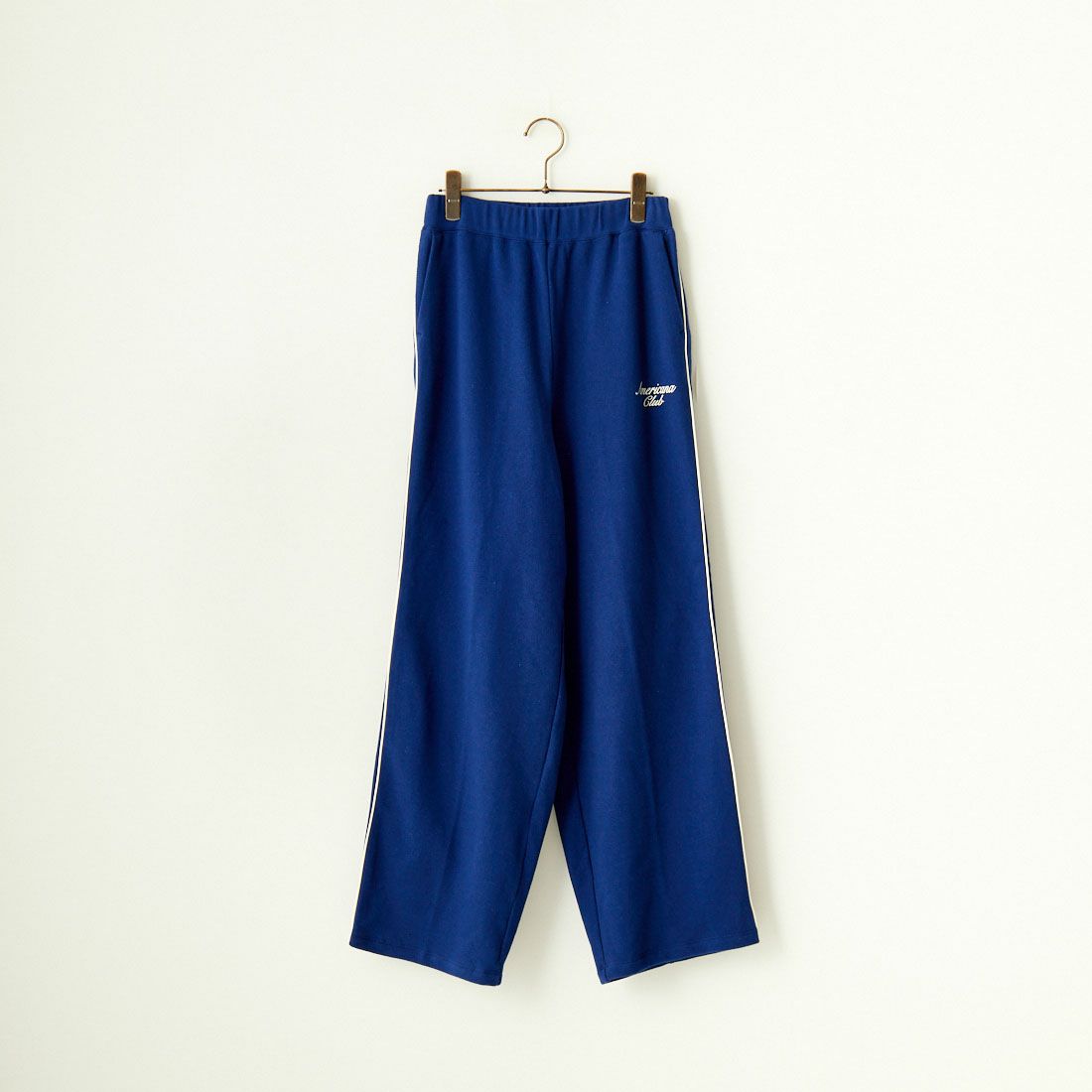 Americana × JEANS FACTORY [アメリカーナ × ジーンズファクトリー] 別注 ワンポイントロゴ ワイドスウェットパンツ [ASO-726-2-JF] ﾌﾞﾙｰ
