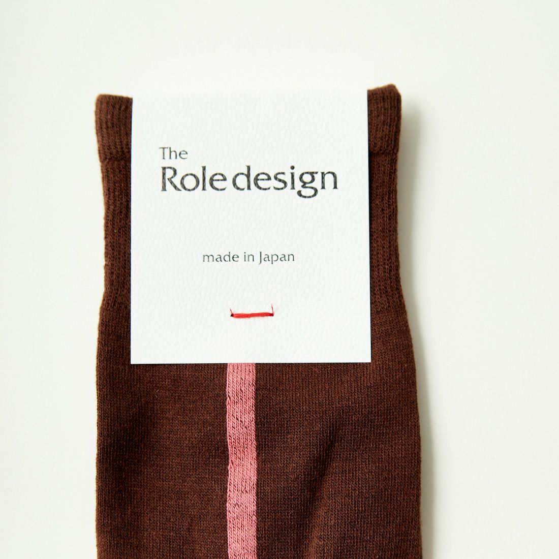 The Role design [ザ ロールデザイン] サイドラインソックス [RLD-666-239015] D.BROWN