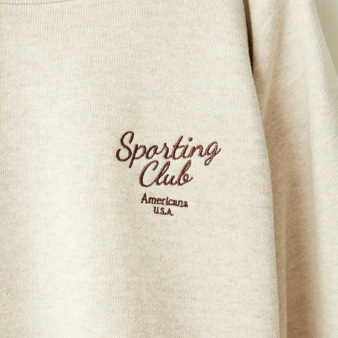 Americana × JEANS FACTORY [アメリカーナ × ジーンズファクトリー] 別注 ボリュームスリーブ ワンポイントロゴ刺繍ラグランスウェット [ASO-746-1-JF] ｵｰﾄﾐｰﾙ