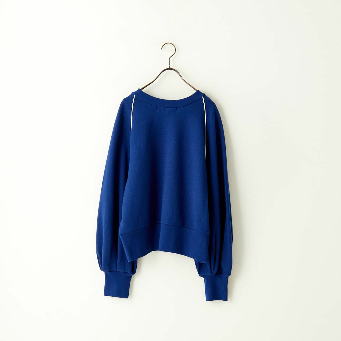 Americana × JEANS FACTORY [アメリカーナ × ジーンズファクトリー] 別注 ボリュームスリーブ ロゴプリントラグランスウェット [ASO-746-2-JF] ﾌﾞﾙｰ