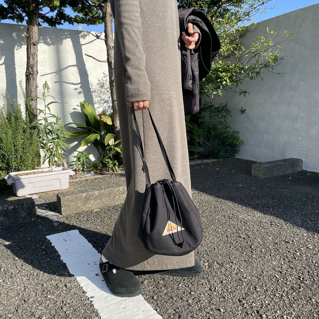 KELTY [ケルティ] リバーシブル巾着バッグ [32592465] BLACK