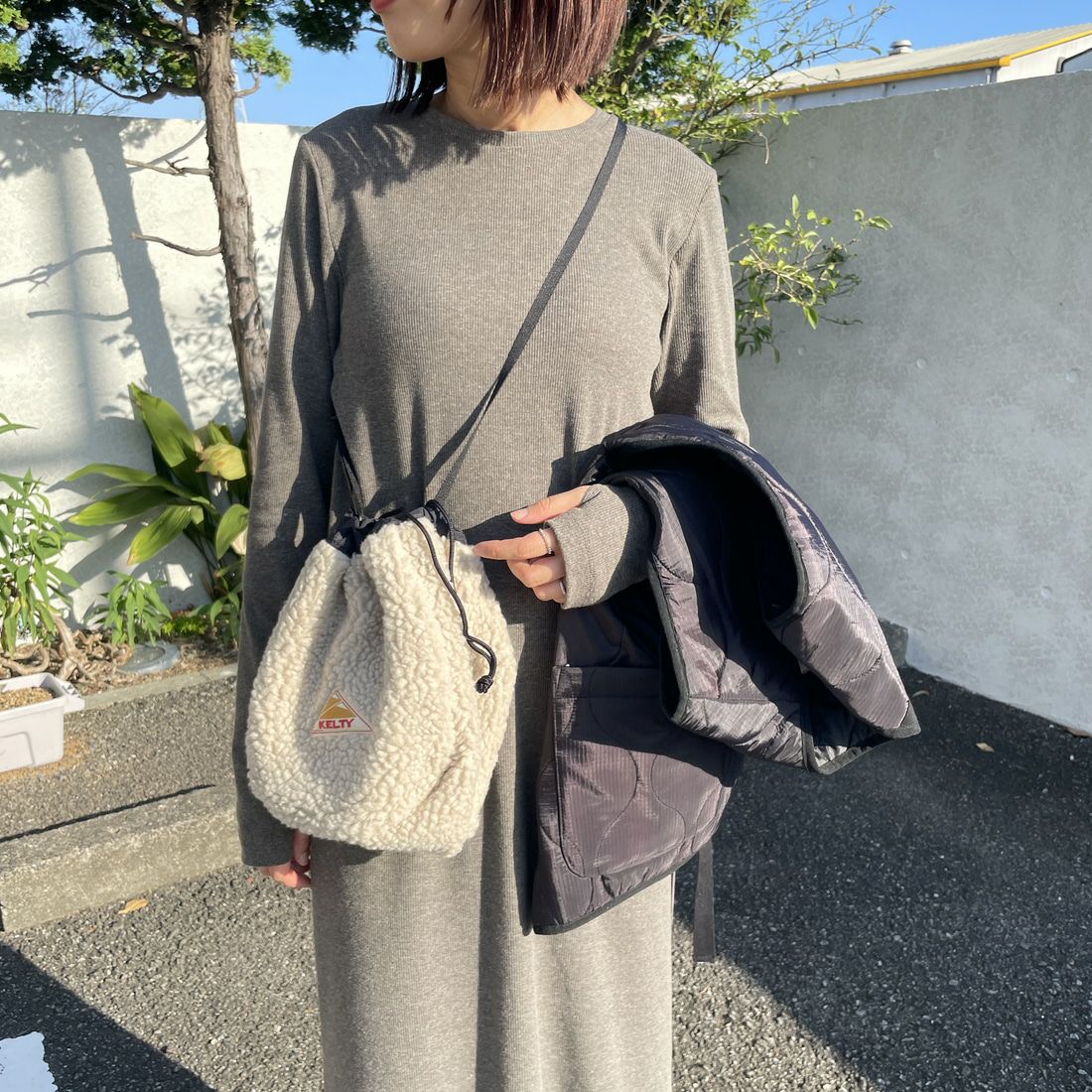 KELTY [ケルティ] リバーシブル巾着バッグ [32592465] BLACK