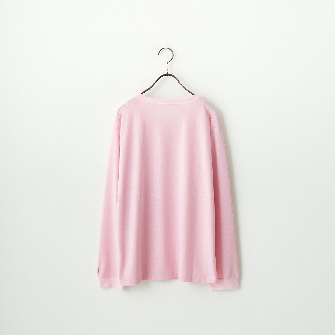 +81 BRANCA [ハチイチブランカ] スラブシアー ロングスリーブTシャツ [81B-24AW-CS07] PINK