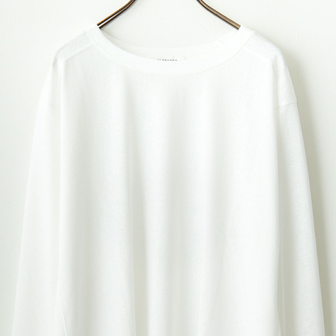 +81 BRANCA [ハチイチブランカ] スラブシアー ロングスリーブTシャツ [81B-24AW-CS07] WHITE