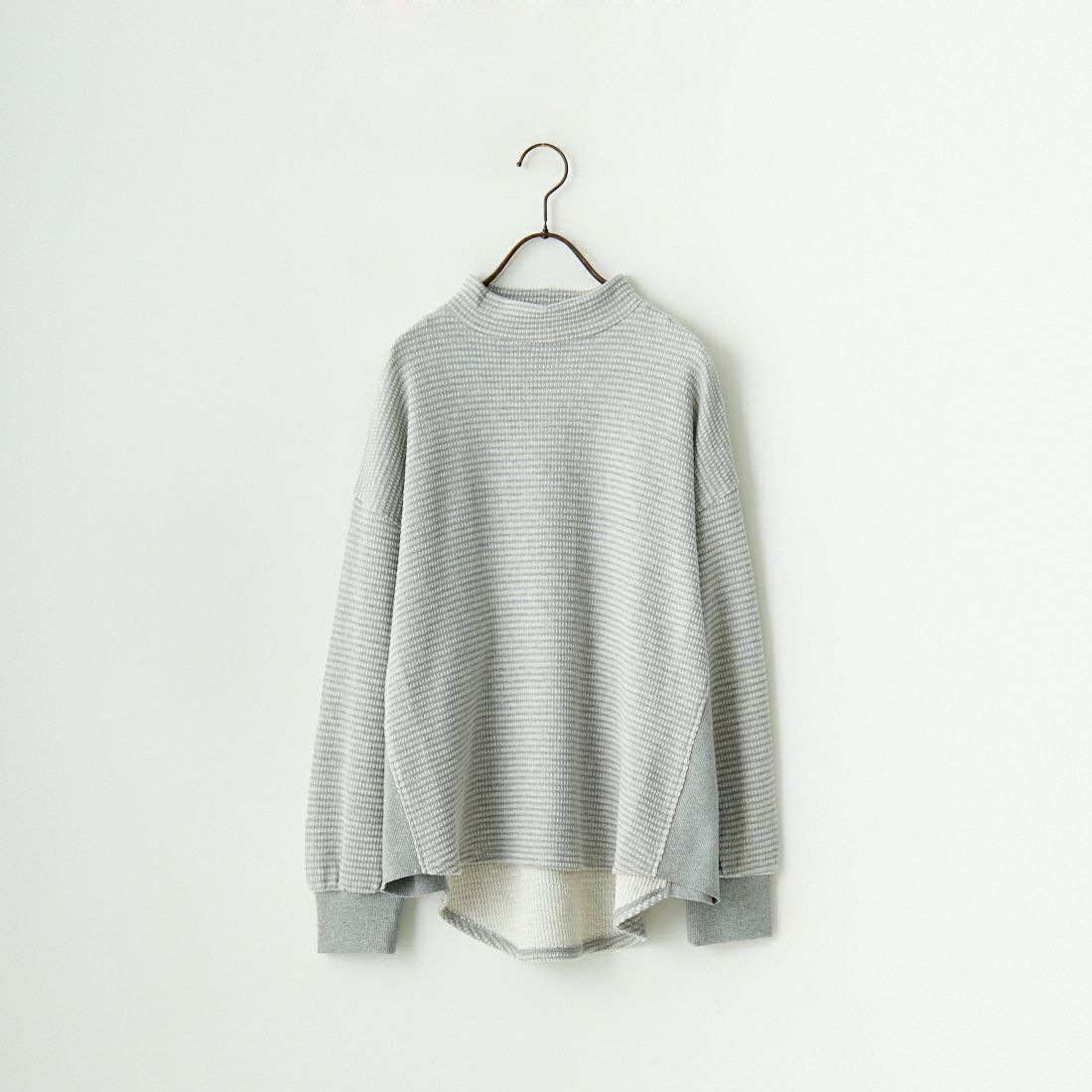tumugu: [ツムグ] ワッフル裏毛プルオーバー [TC24217] 85 GRAYﾓｸ
