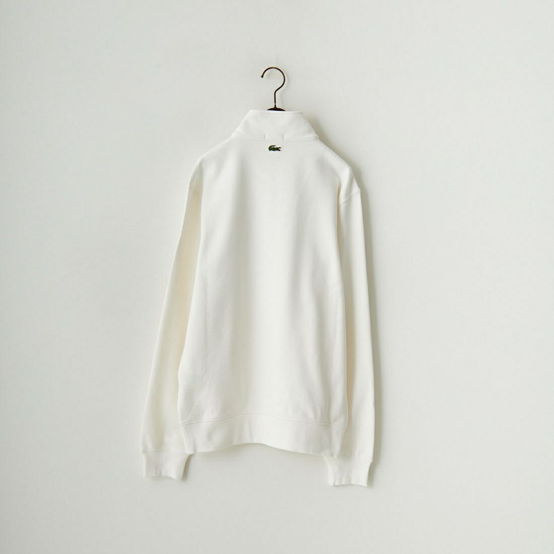 LACOSTE [ラコステ] ワンポイントプリントハーフジップスウェット [SH2735] 70V FLOUR