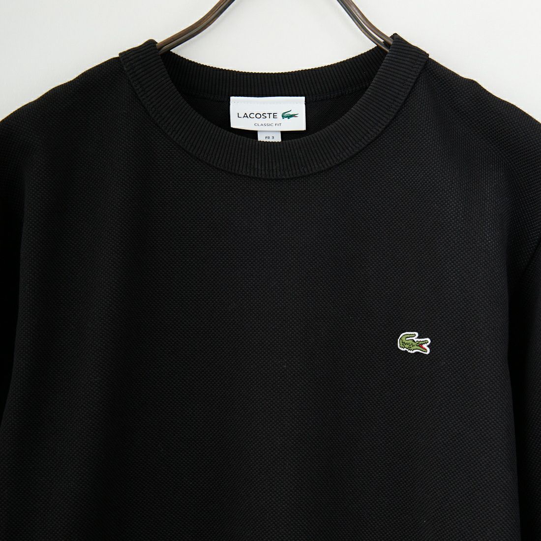 LACOSTE [ラコステ] クラシックフィットロングスリーブTシャツ [TH7019] 031 BLACK