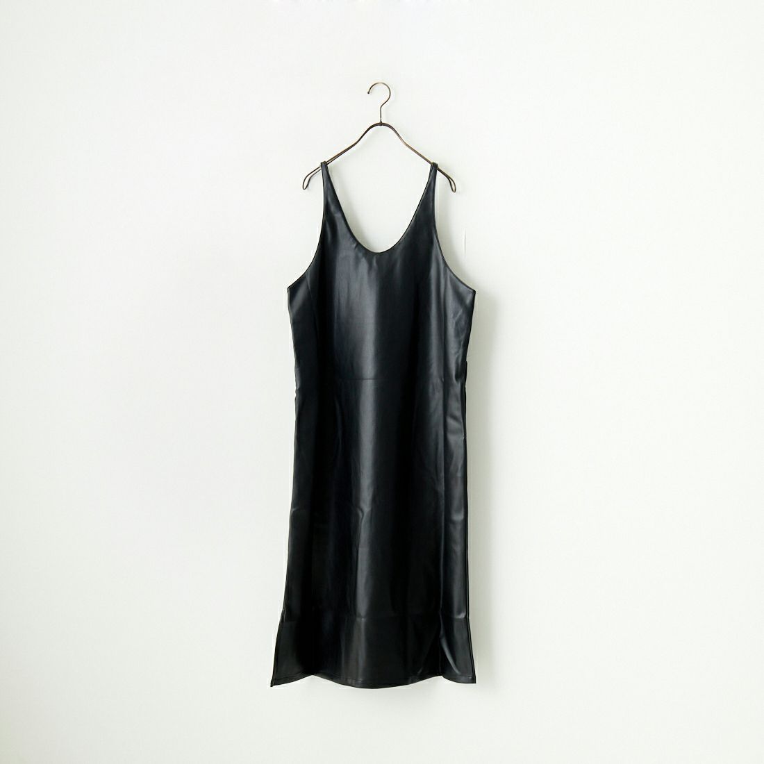 Kelen [ケレン] 2WAYエコレザー ストラップドレス [LKL24FOP2071] BLACK