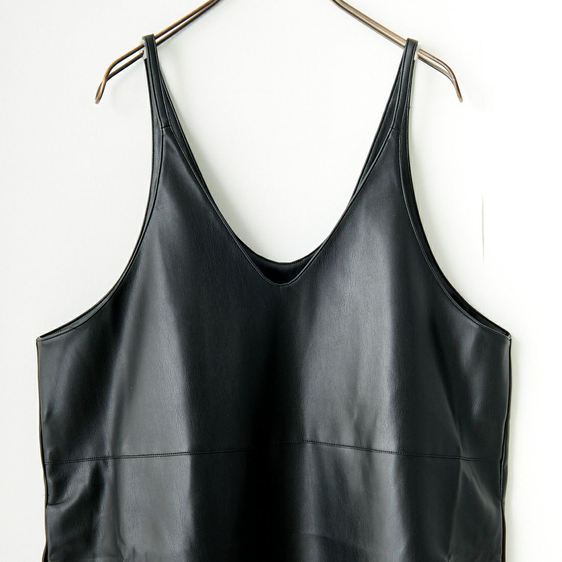 Kelen [ケレン] 2WAYエコレザー ストラップドレス [LKL24FOP2071] BLACK