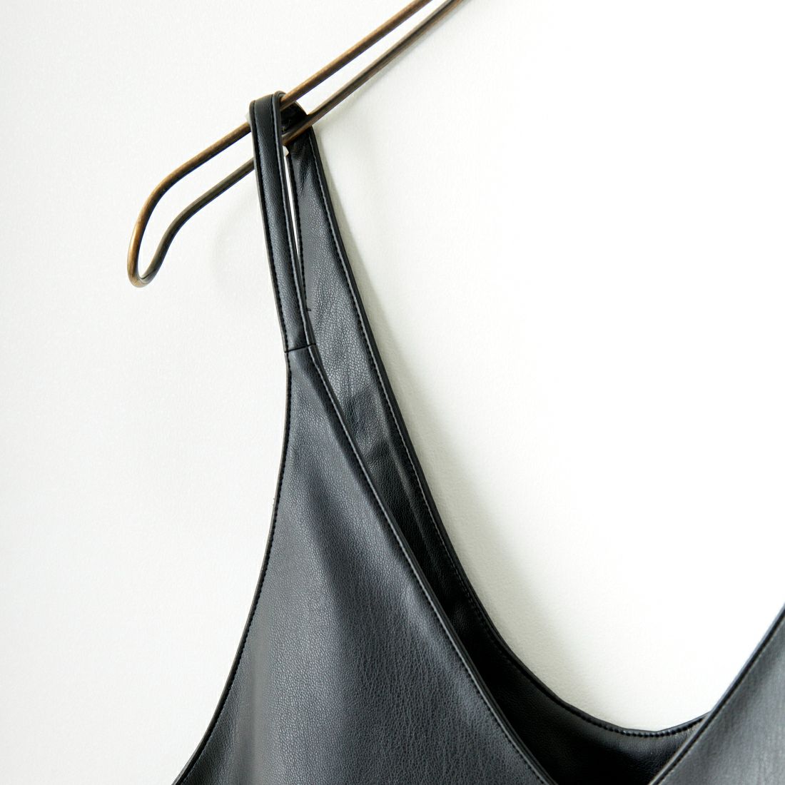 Kelen [ケレン] 2WAYエコレザー ストラップドレス [LKL24FOP2071] BLACK