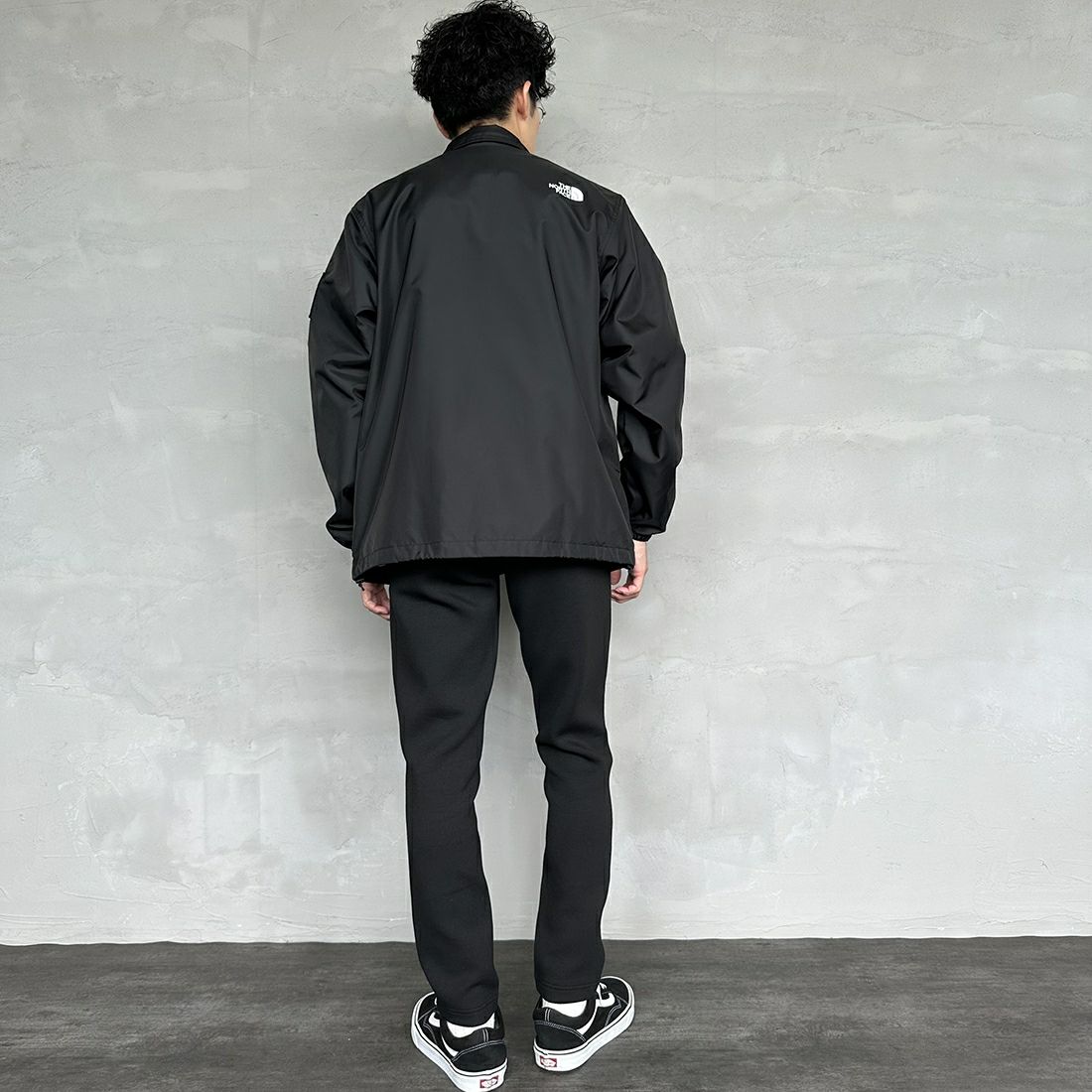 GRAMiCCi [グラミチ] 別注 テックニットスリムパンツ [GUP4-F1023-JF] BLACK &&モデル身長：168cm 着用サイズ：S&&