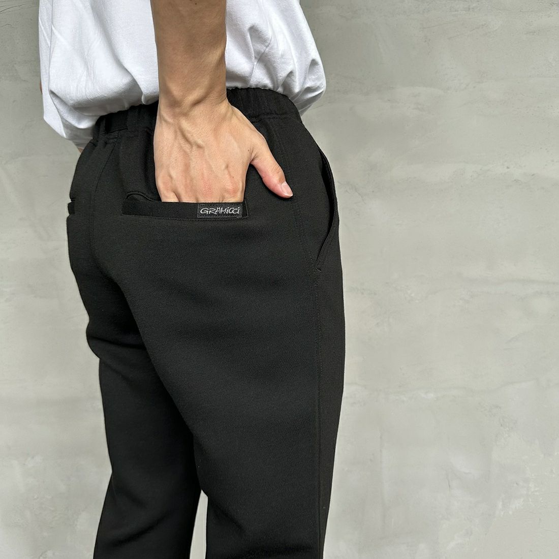 GRAMiCCi [グラミチ] 別注 テックニットスリムパンツ [GUP4-F1023-JF] BLACK