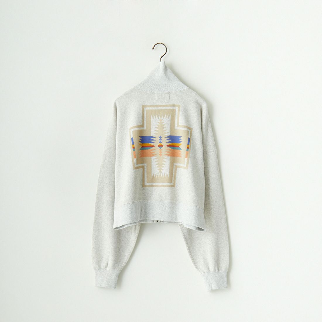 PENDLETON [ペンドルトン] ネイティブ柄 バックプリントジップアップスウェット [4475-7111] 76 A.GRAY