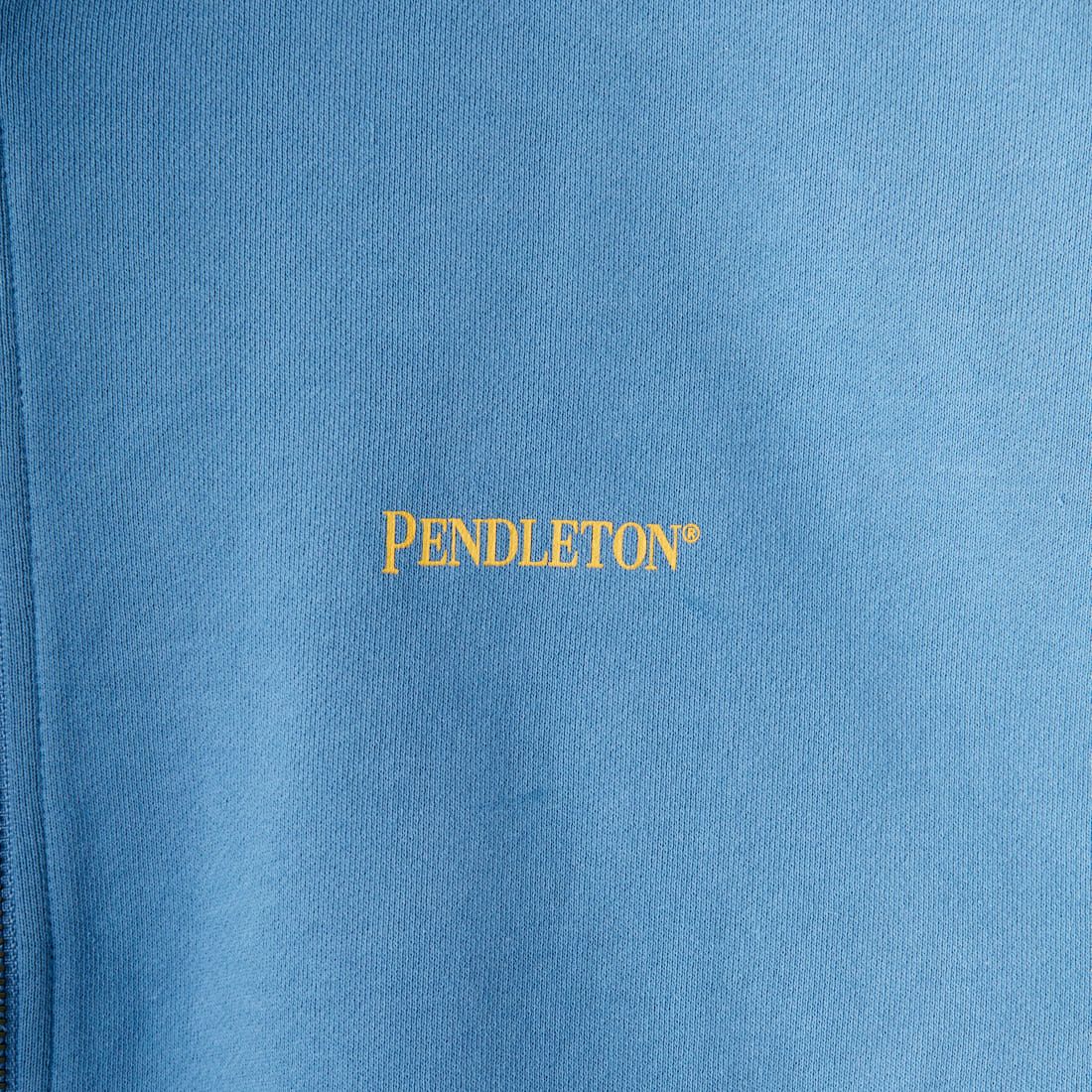 PENDLETON [ペンドルトン] ネイティブ柄 バックプリントジップアップスウェット [4475-7111] 64 SAX