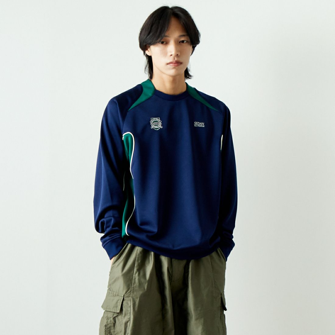 HOME NAVY&&モデル身長：179cm 着用サイズ：L&&