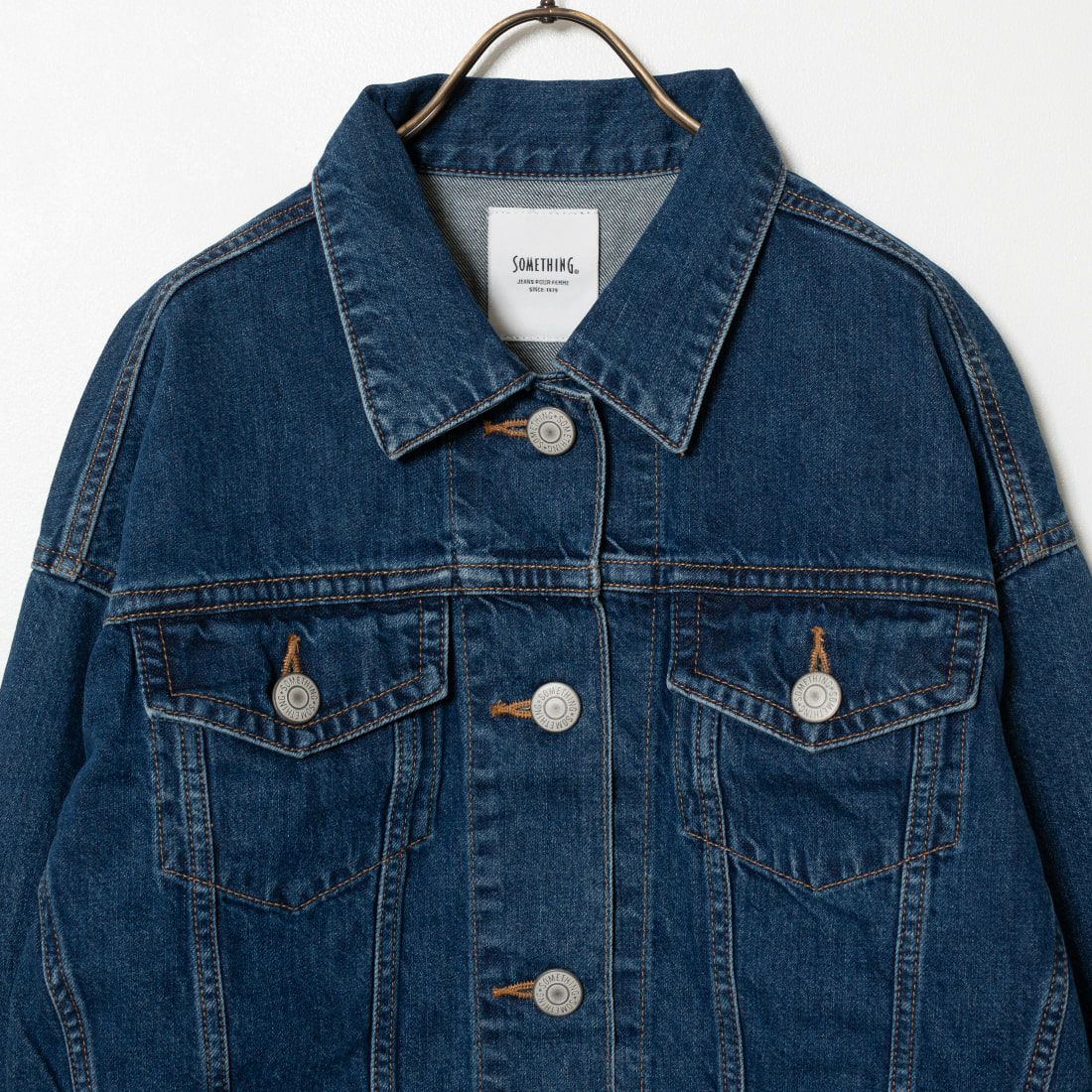 SOMETHING [サムシング] ビッグディティール デニムジャケット [ST118] 92 M.BLUE