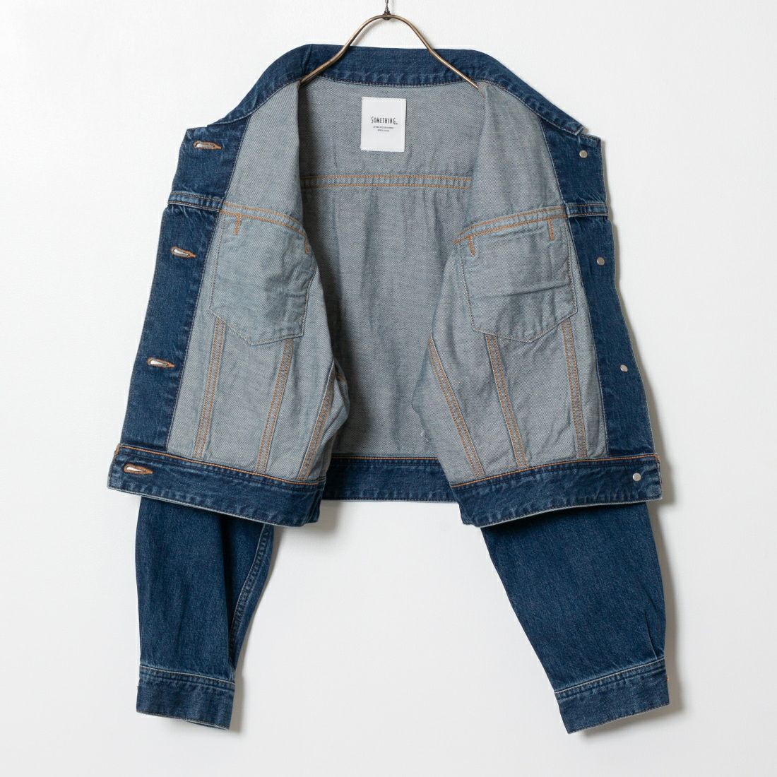 SOMETHING [サムシング] ビッグディティール デニムジャケット [ST118] 92 M.BLUE