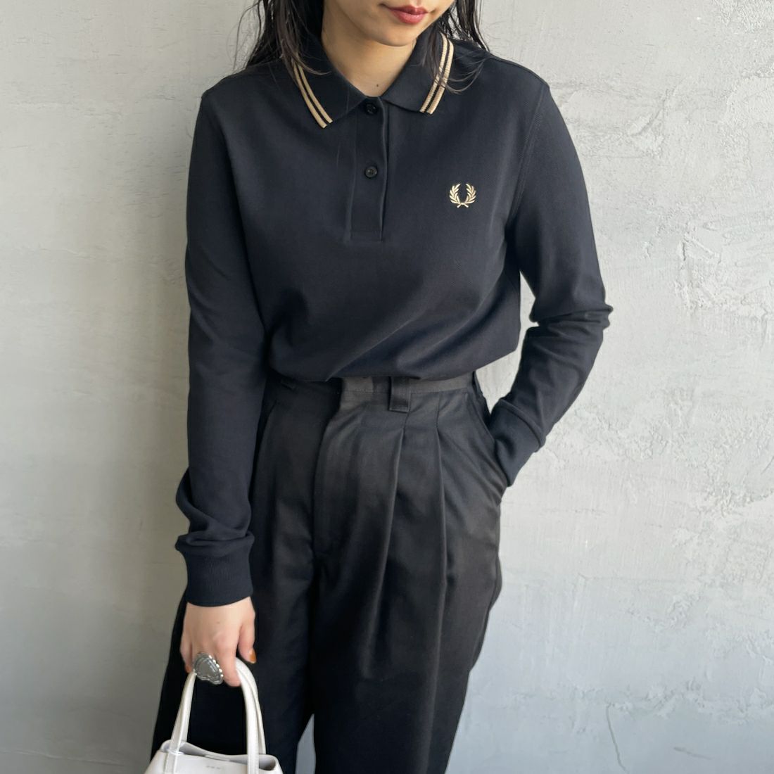 FRED PERRY [フレッドペリー] ツインティップライン ロングスリーブポロシャツ [G3636]