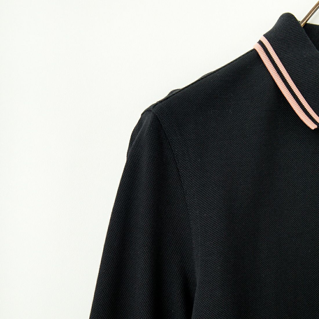 FRED PERRY [フレッドペリー] ツインティップライン ロングスリーブポロシャツ [G3636] Z79 BLK/BL
