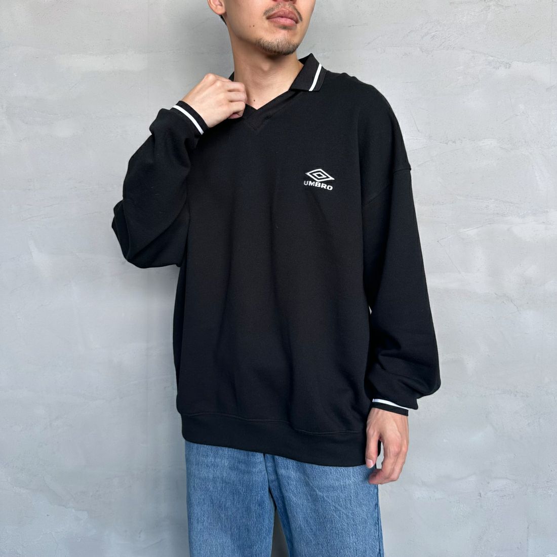 BLACK&&モデル身長：168cm 着用サイズ：L&&