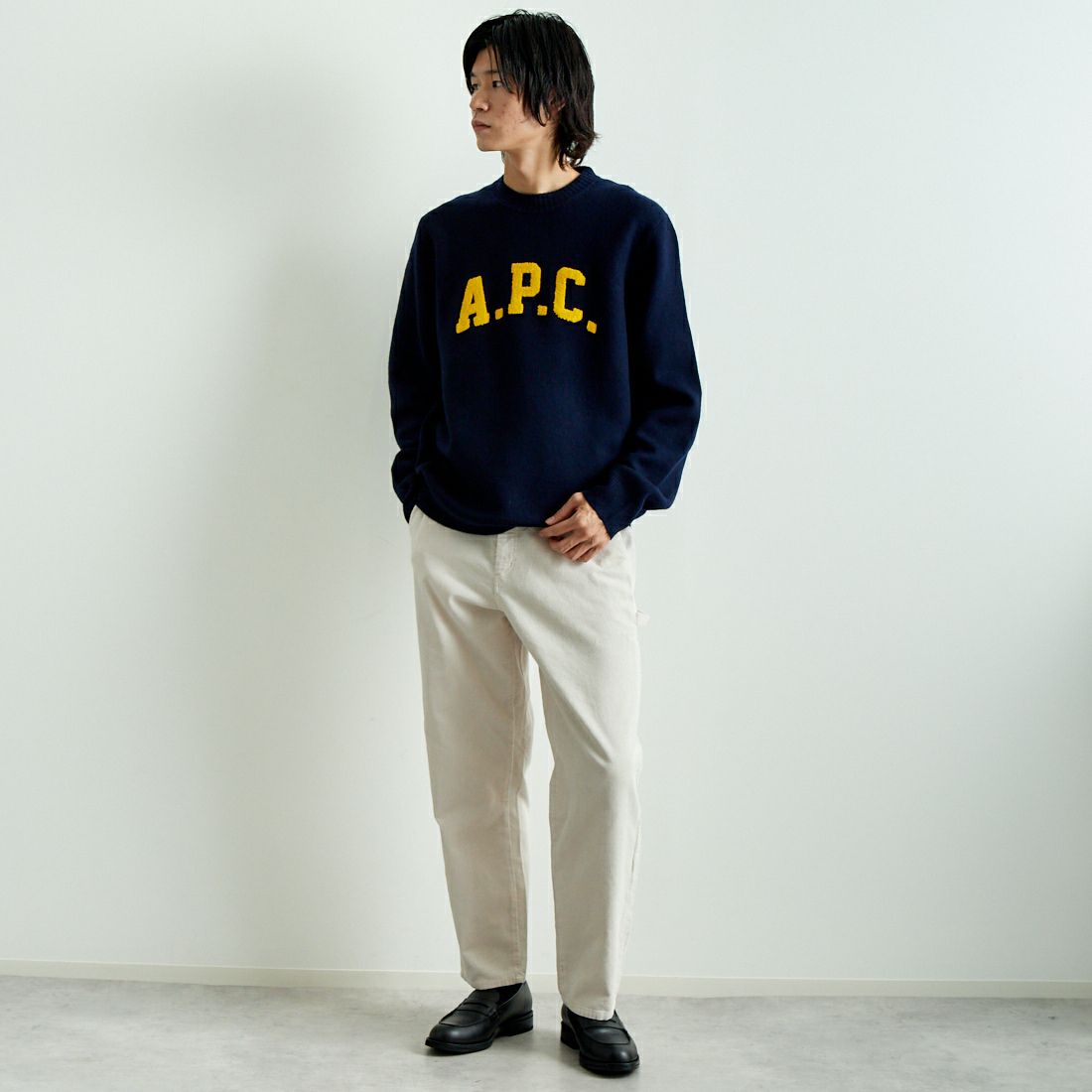 SMITH'S [スミス] レアールペインターパンツ [4475-7030] 28 STONE &&モデル身長：182cm 着用サイズ：M&&
