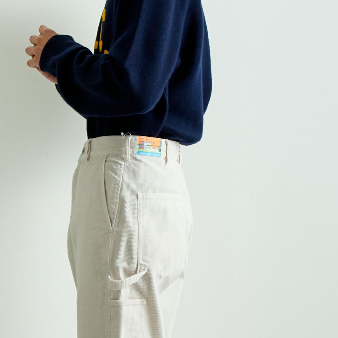 SMITH'S [スミス] レアールペインターパンツ [4475-7030] 28 STONE &&モデル身長：182cm 着用サイズ：M&&