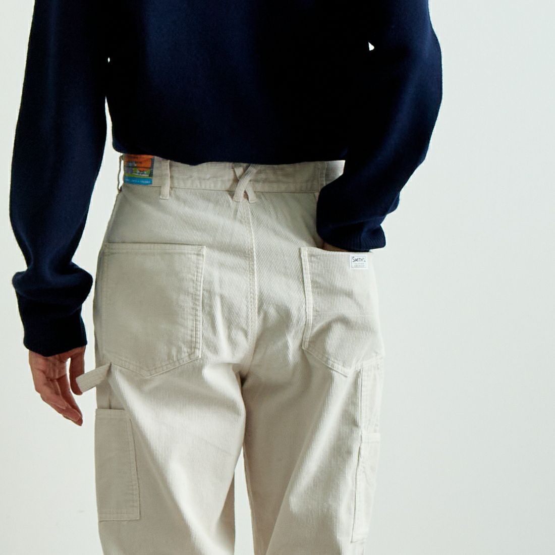SMITH'S [スミス] レアールペインターパンツ [4475-7030] 28 STONE &&モデル身長：182cm 着用サイズ：M&&