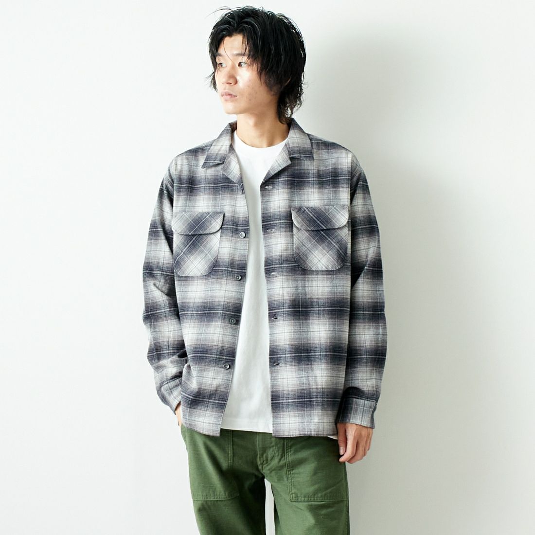 South2west8 オープンカラーシャツ 巡り合う