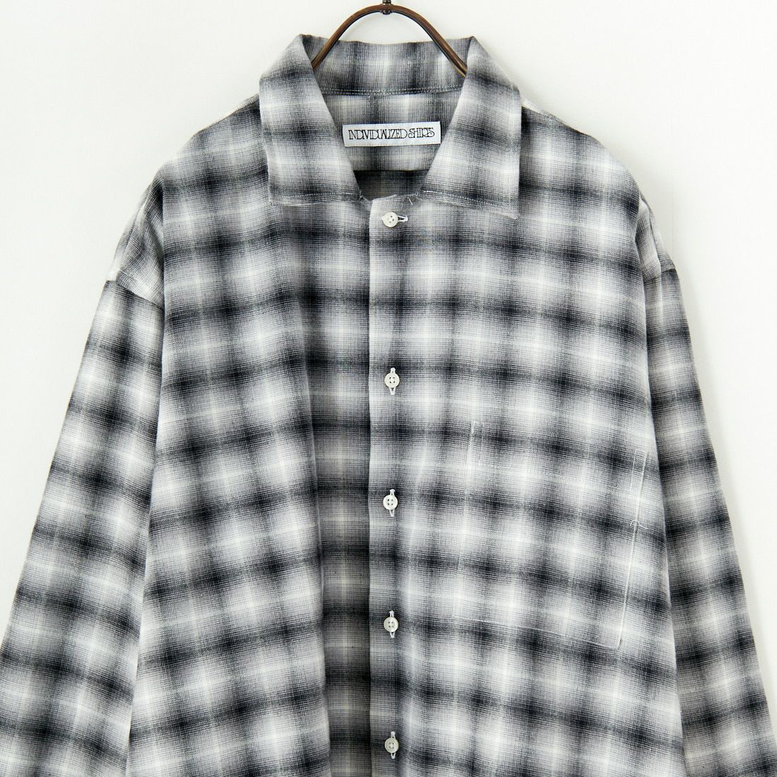 INDIVIDUALIZED SHIRTS [インディビジュアライズド シャツ] 別注 フランネルプレイドシャツ [IS200000002-JF] R12GFP BLK