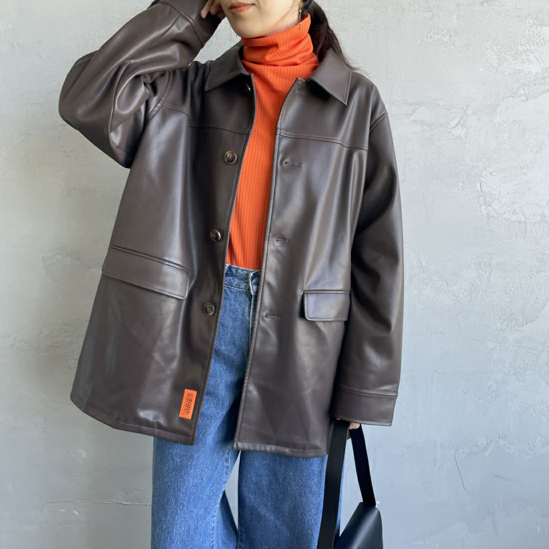 BROWN&&モデル身長：160cm 着用サイズ：F&&