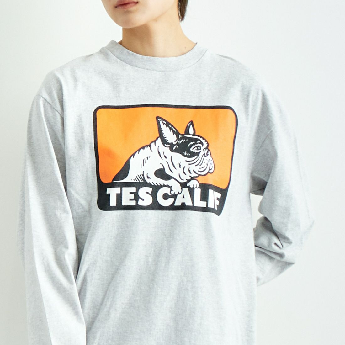 The Endless Summer [エンドレスサマー] ボックスロゴ ロングスリーブTシャツ [FH-24774323] 03 MIX GRY