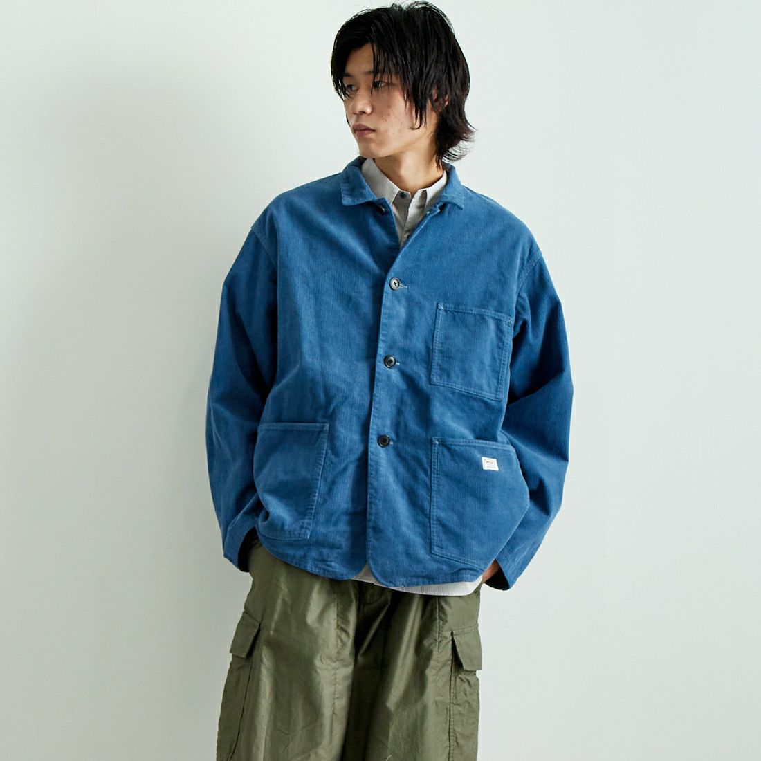 64 BLEU&&モデル身長：182cm 着用サイズ：L&&