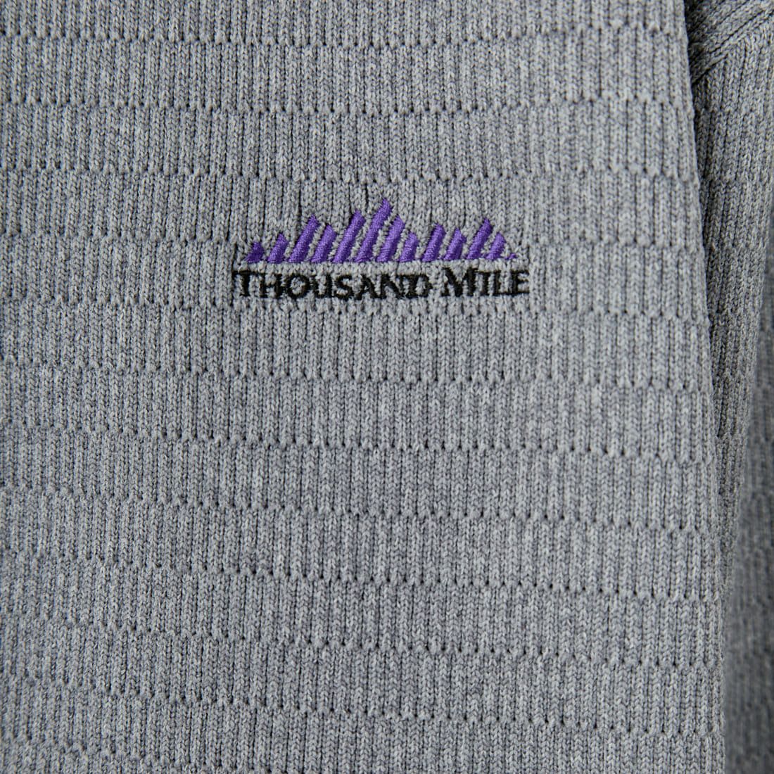 THOUSAND MILE [サウザンド マイル] 別注 ハニカムニットブルゾン [TM242PK50340-JF] 15 MD.GRAY