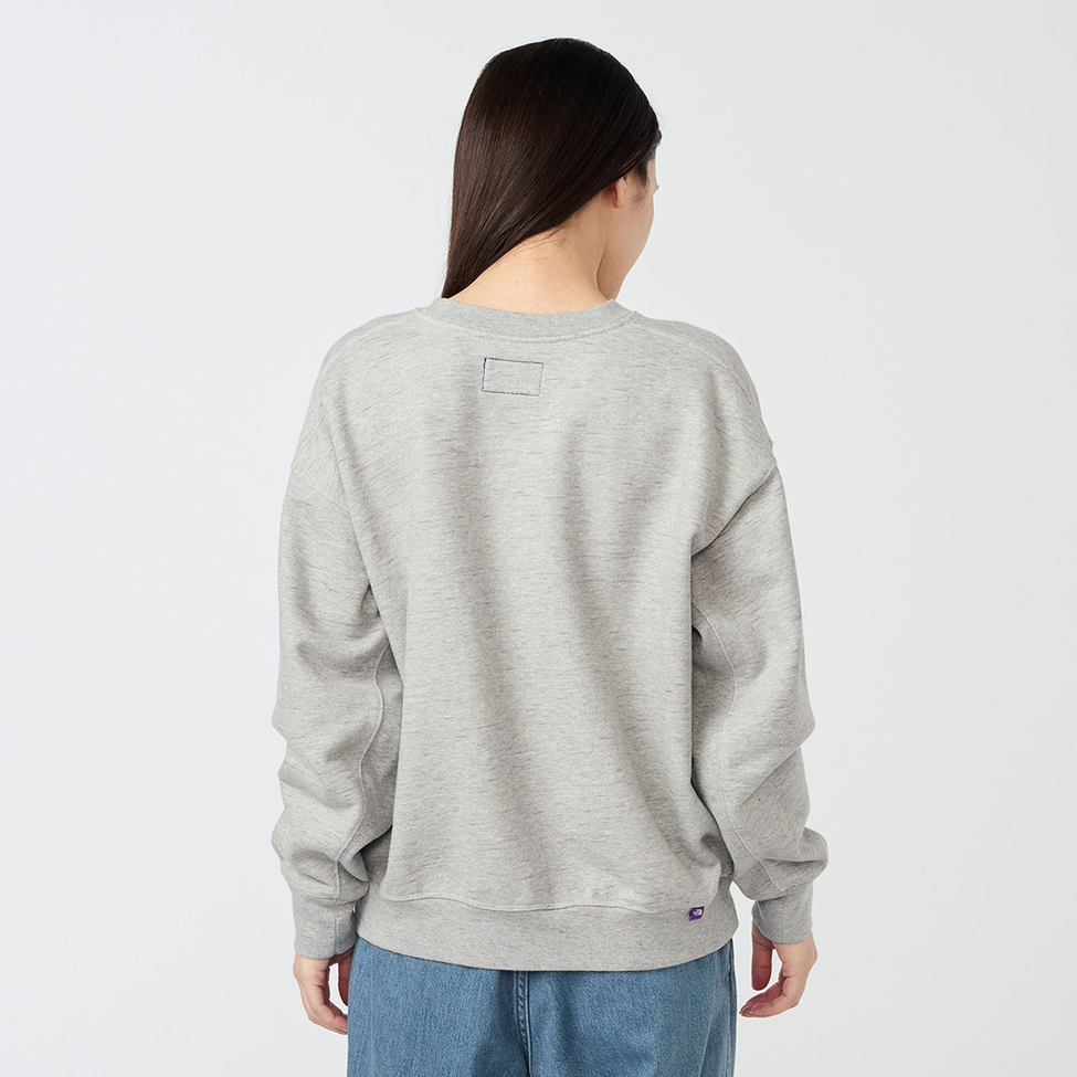 THE NORTH FACE PURPLE LABEL [ザ ノースフェイス パープルレーベル] フィールドクルーネックスウェット [N24FH060] Z MIX GRAY