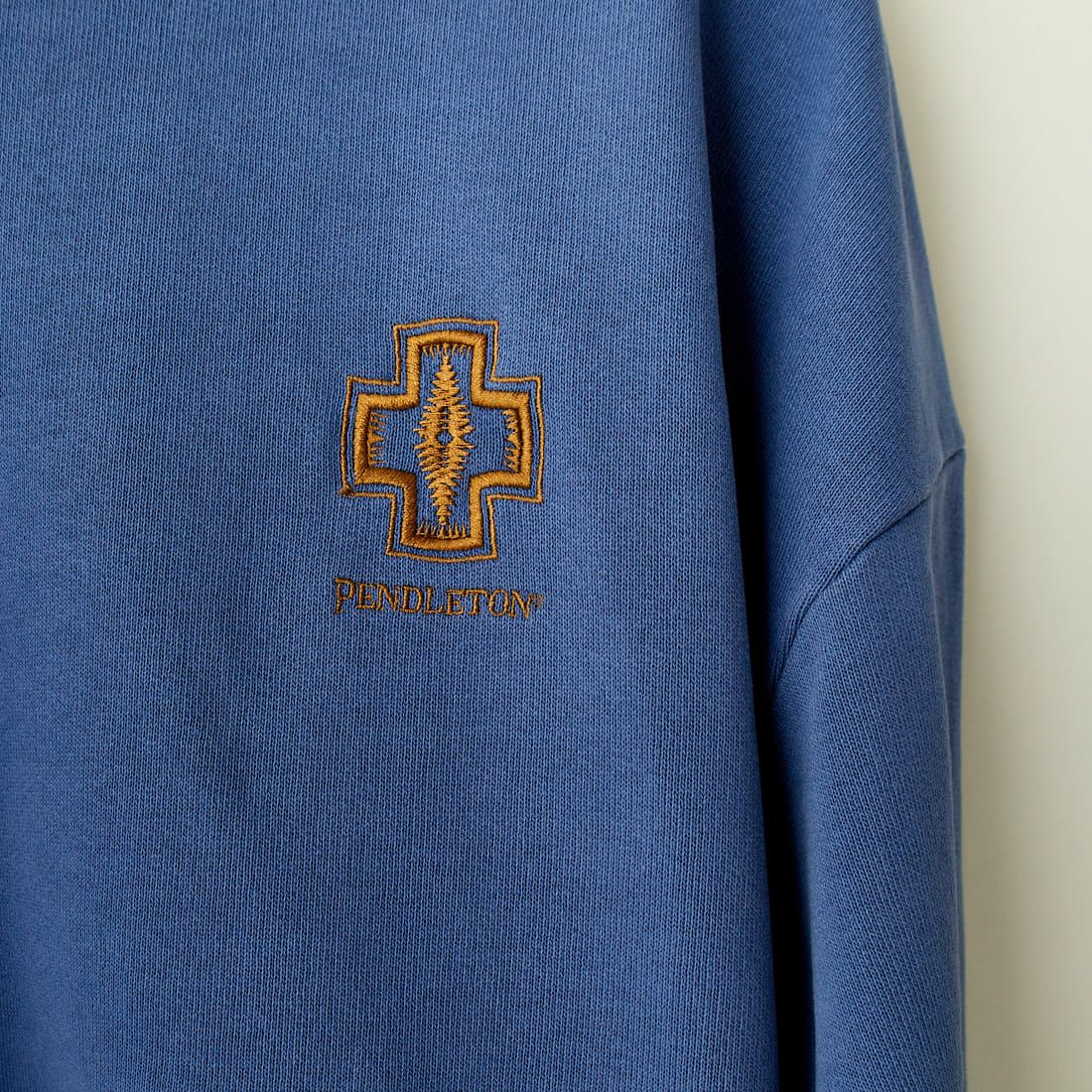 PENDLETON [ペンドルトン] 別注 ネイティブ柄 バックプリントピグメントスウェット [4475-7238-JF] NAVY