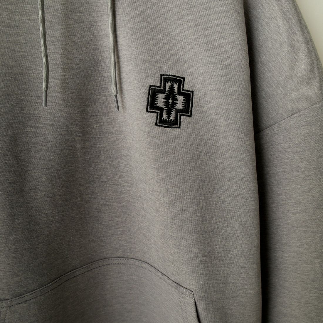 PENDLETON [ペンドルトン] 別注 ネイティブ柄 ダンボールニット スウェットパーカー [4475-7237-JF] GRAY