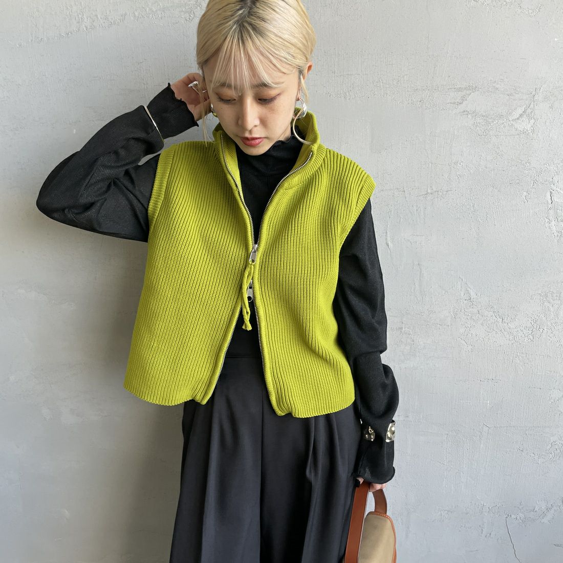 38 LIME&&モデル身長：150cm 着用サイズ：F&&