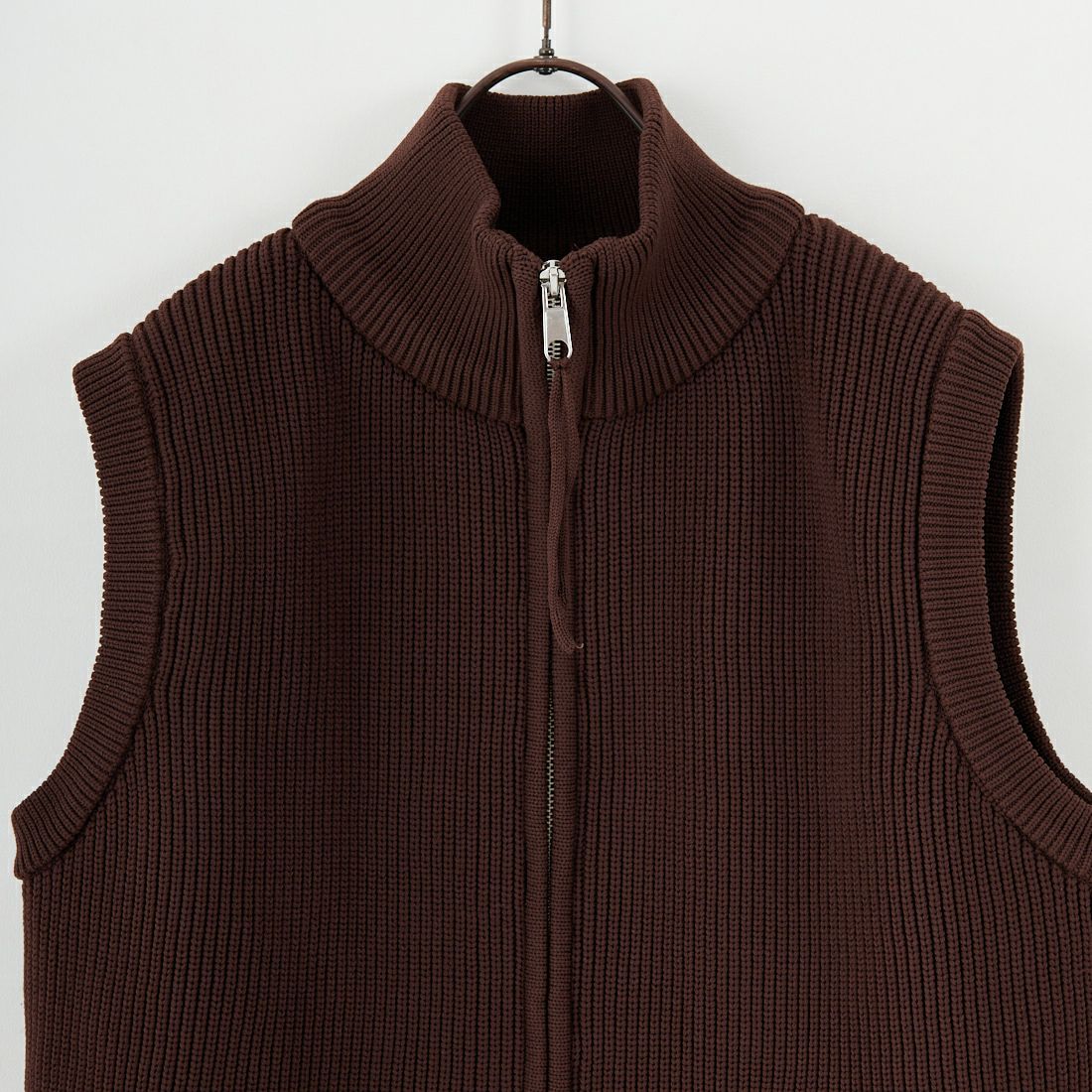 Maison de L'allure [メゾン ドゥ ラリュール] ドライバーズニットベスト [M24131020] 28 BROWN