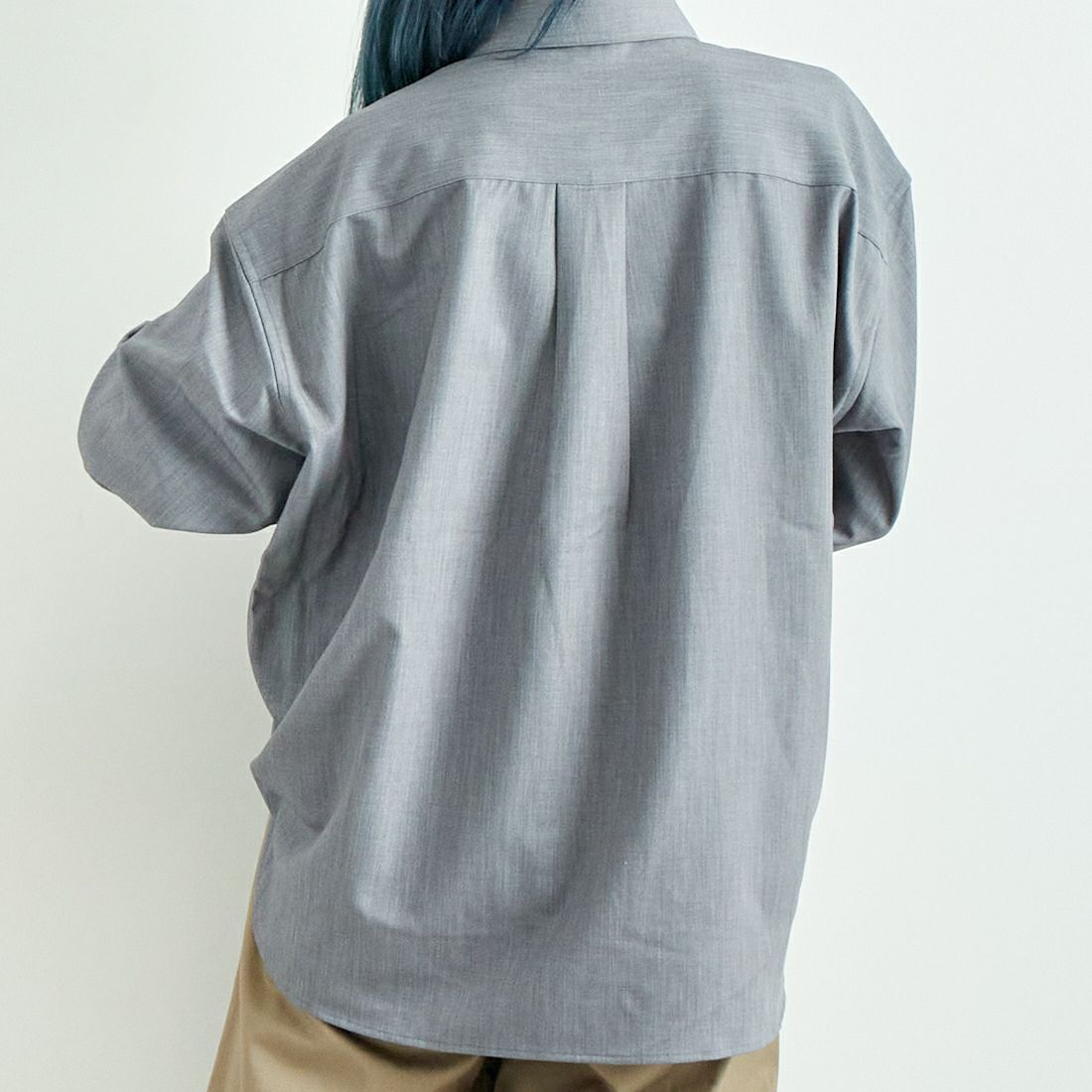 Jeans Factory Clothes [ジーンズファクトリークローズ] テンセルウール ロングスリーブシャツ [LFE700] 830 GRAY