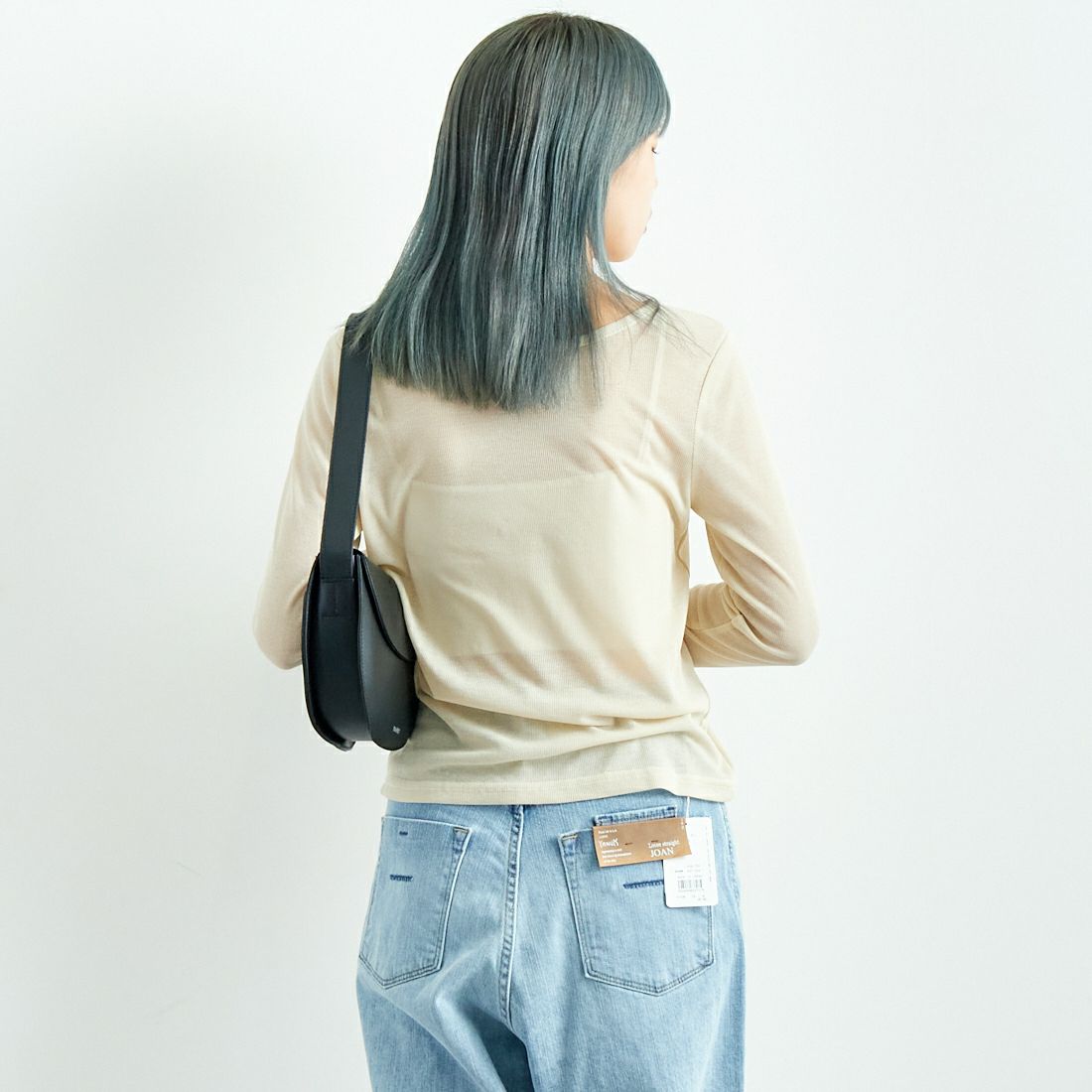 Jf Ready Made [ジェイエフレディメイド] 2WAYラメカフスインナー [999-22107] ｴｸﾘｭ &&モデル身長：167cm 着用サイズ：F&&