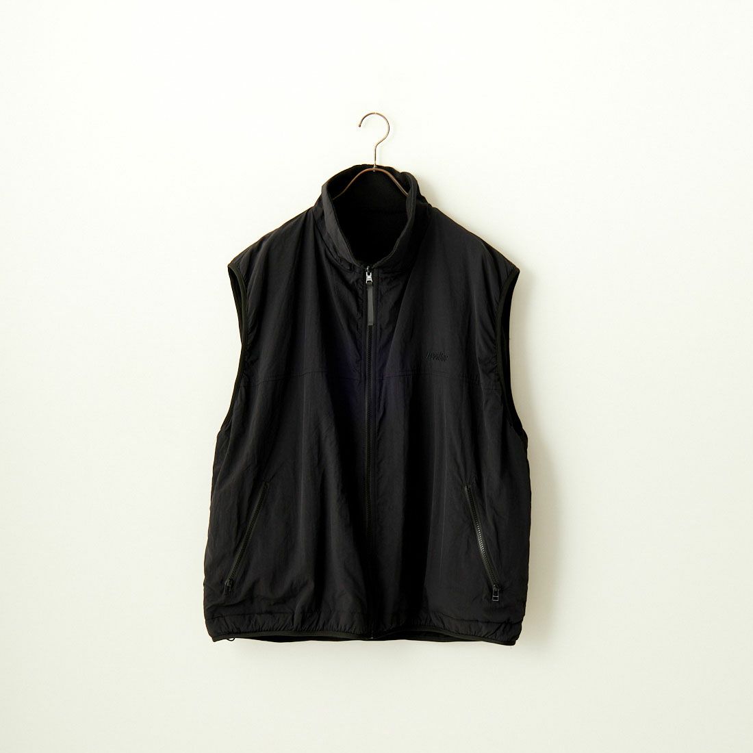 frostline [フロストライン] 別注 ナイロンフリース リバーシブルベスト [FL3-VT-IN3-JF] BLACK