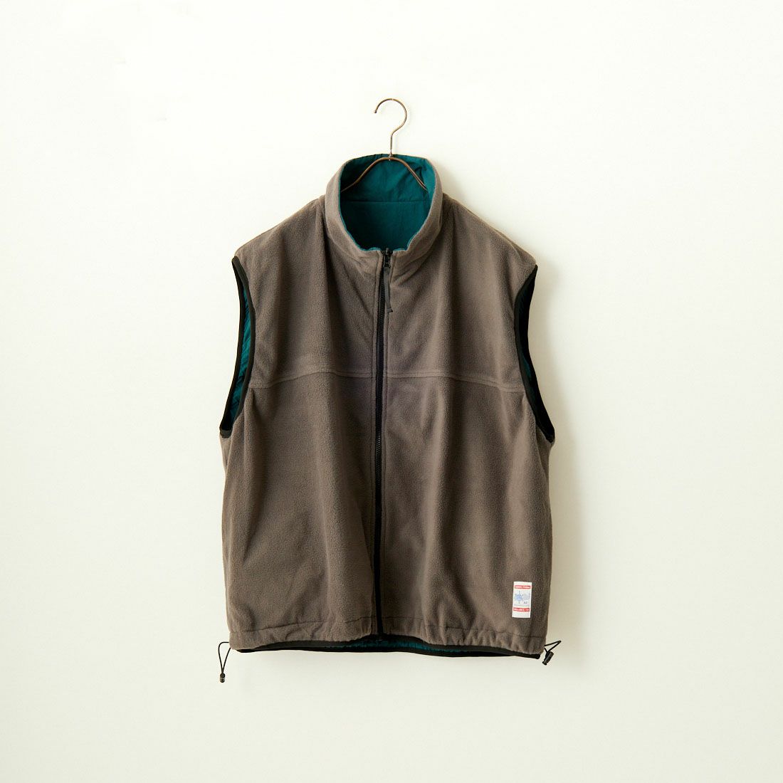 frostline [フロストライン] 別注 ナイロンフリース リバーシブルベスト [FL3-VT-IN3-JF] GREEN