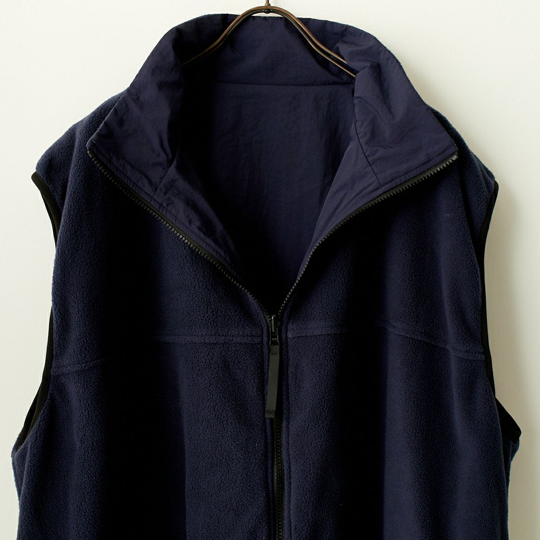 frostline [フロストライン] 別注 ナイロンフリース リバーシブルベスト [FL3-VT-IN3-JF] NAVY