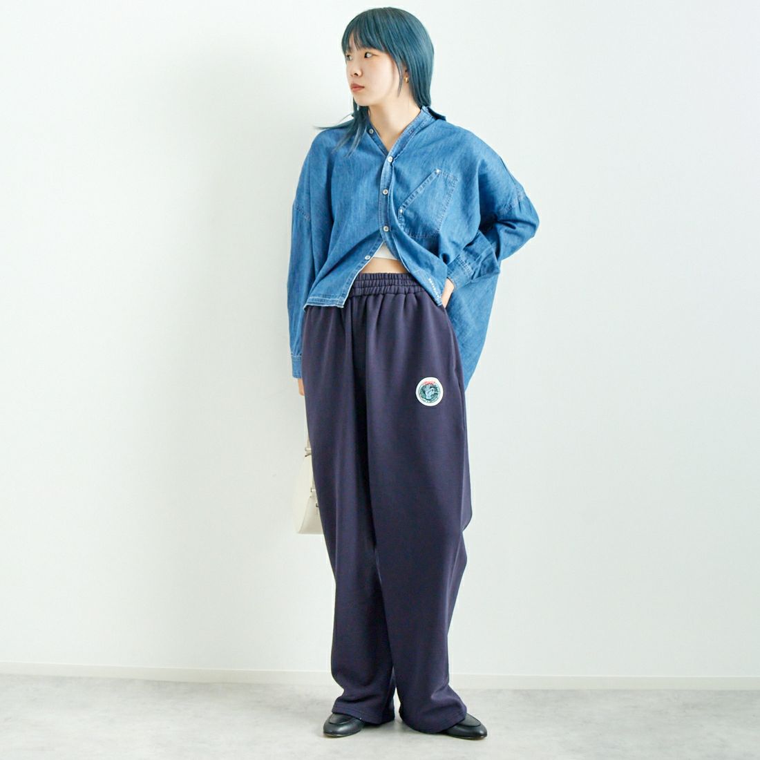 HOLIDAY [ホリデイ] スウェットパンツ [24201019] GRAY &&モデル身長：167cm 着用サイズ：ONE SIZE&&