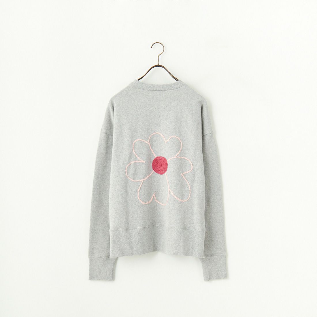 ChahChah [チャーチャー] ハートフラワー刺繍スウェット [CC-24FW-FWL01] GRAY