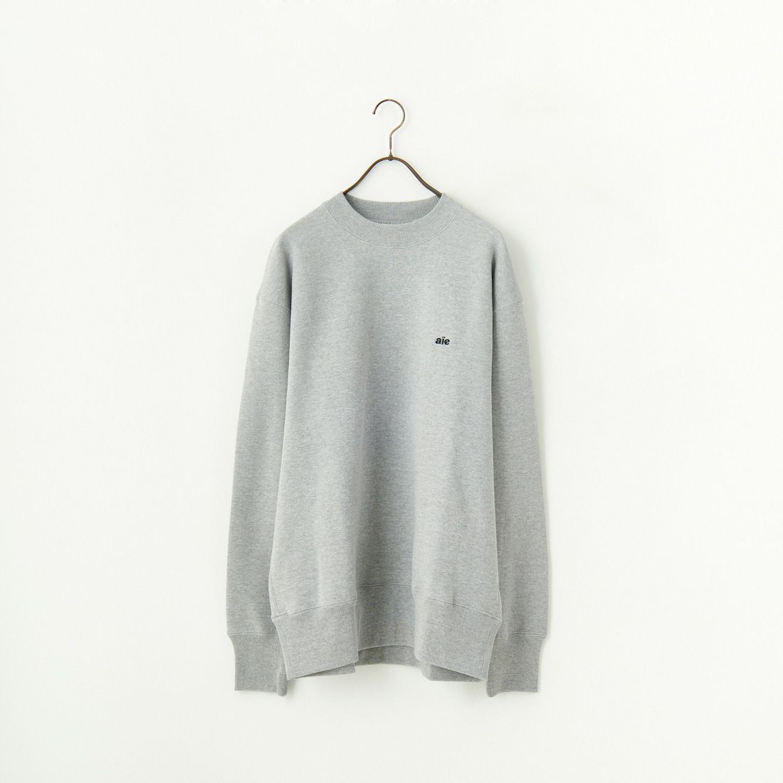 AiE [エーアイイー] モックネックTシャツ [PU678] B H.GREY