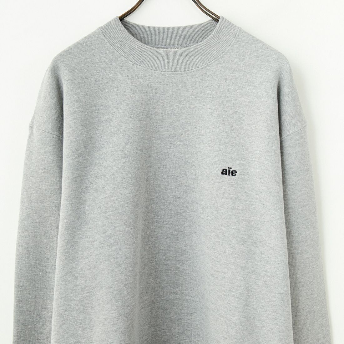 AiE [エーアイイー] モックネックTシャツ [PU678] B H.GREY