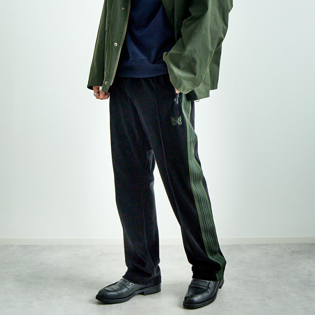 Needles [ニードルズ] ベロア ナロートラックパンツ [PU280]｜ジーンズ 